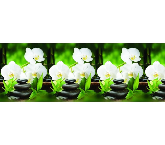  Кухонный фартук АБС Орхидея белая (600х3000х1,5мм) STELLA